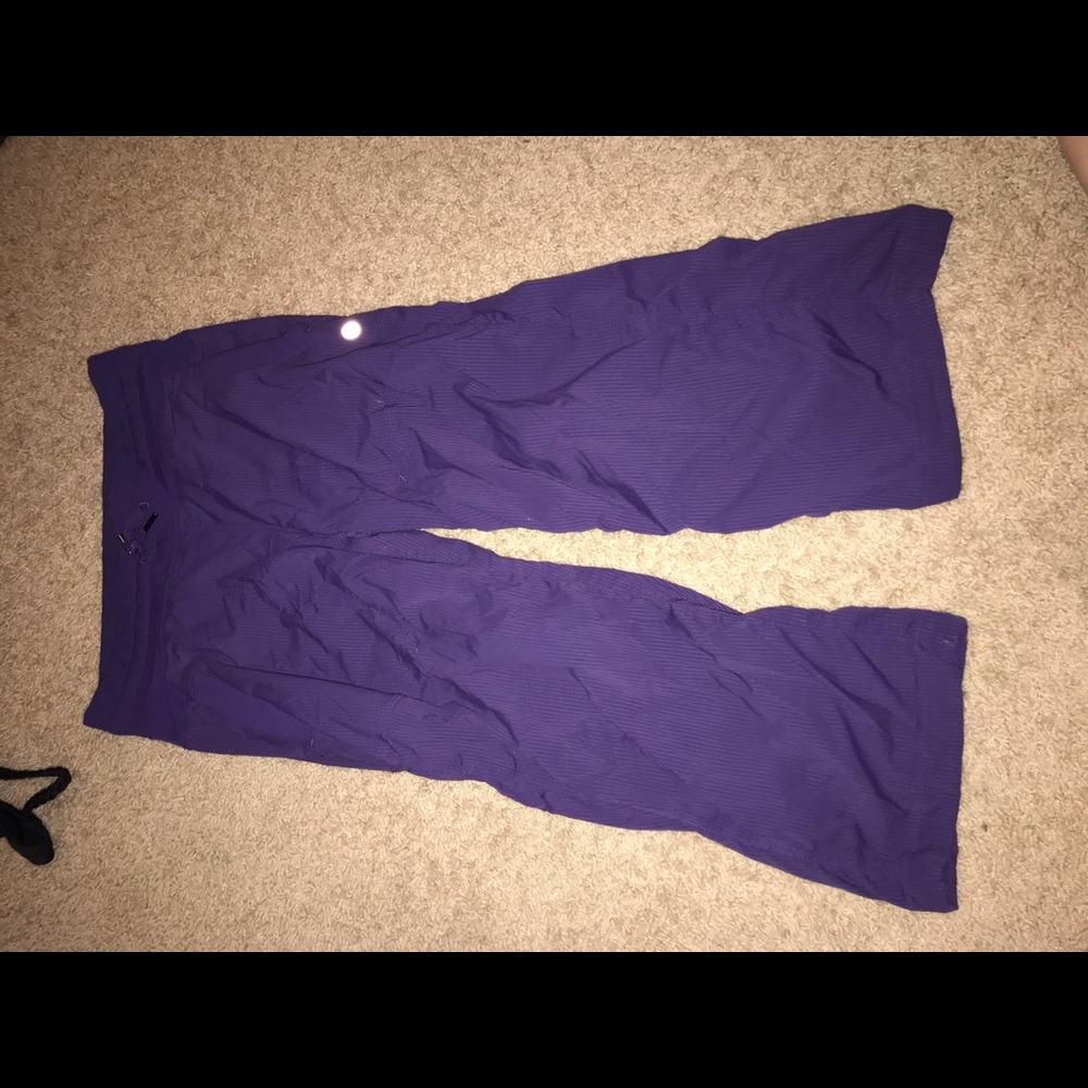 cropped purple lululemon joggers